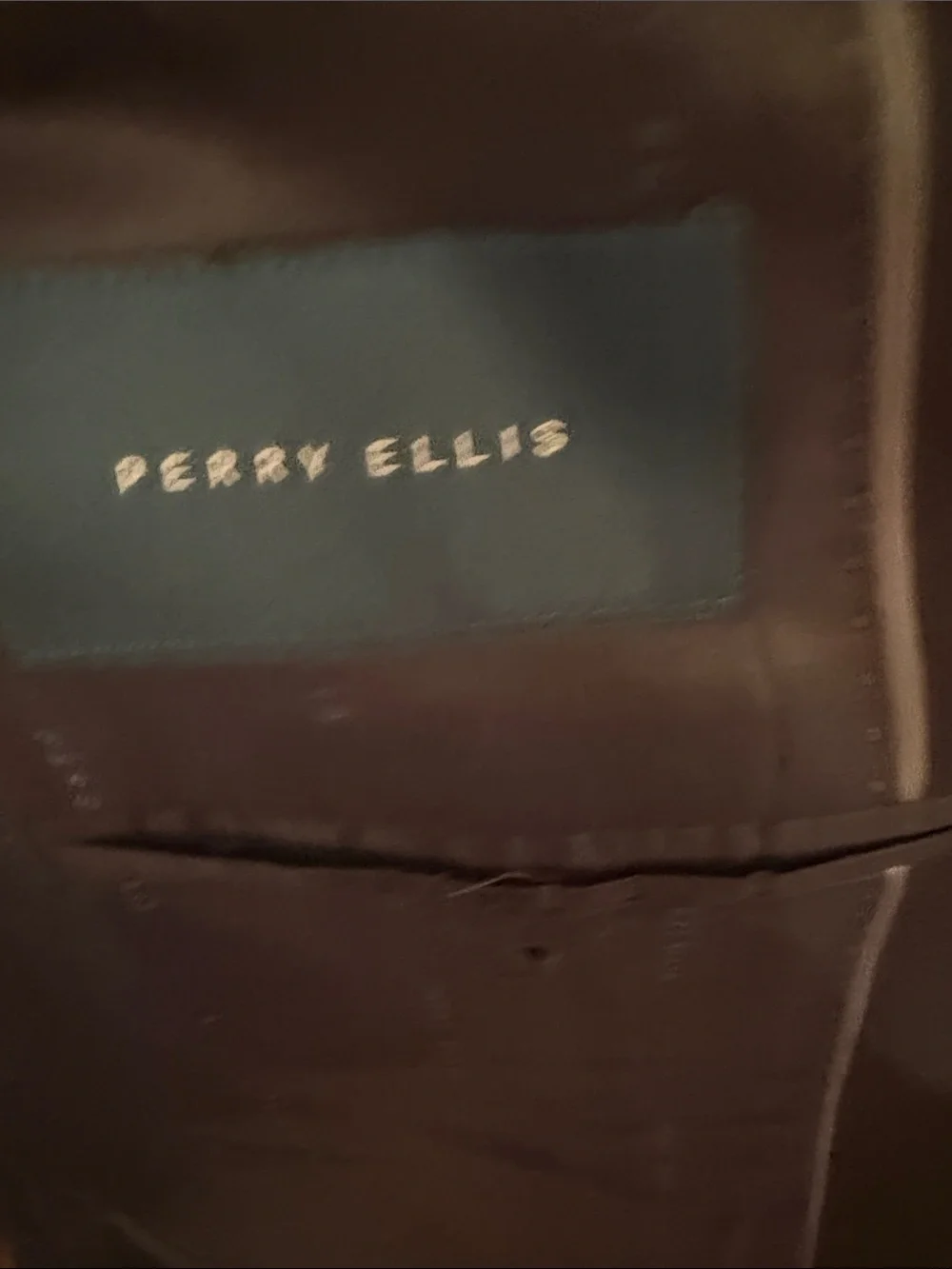 Perry Ellis Dark Navy Single-Breasted Suit Jacket